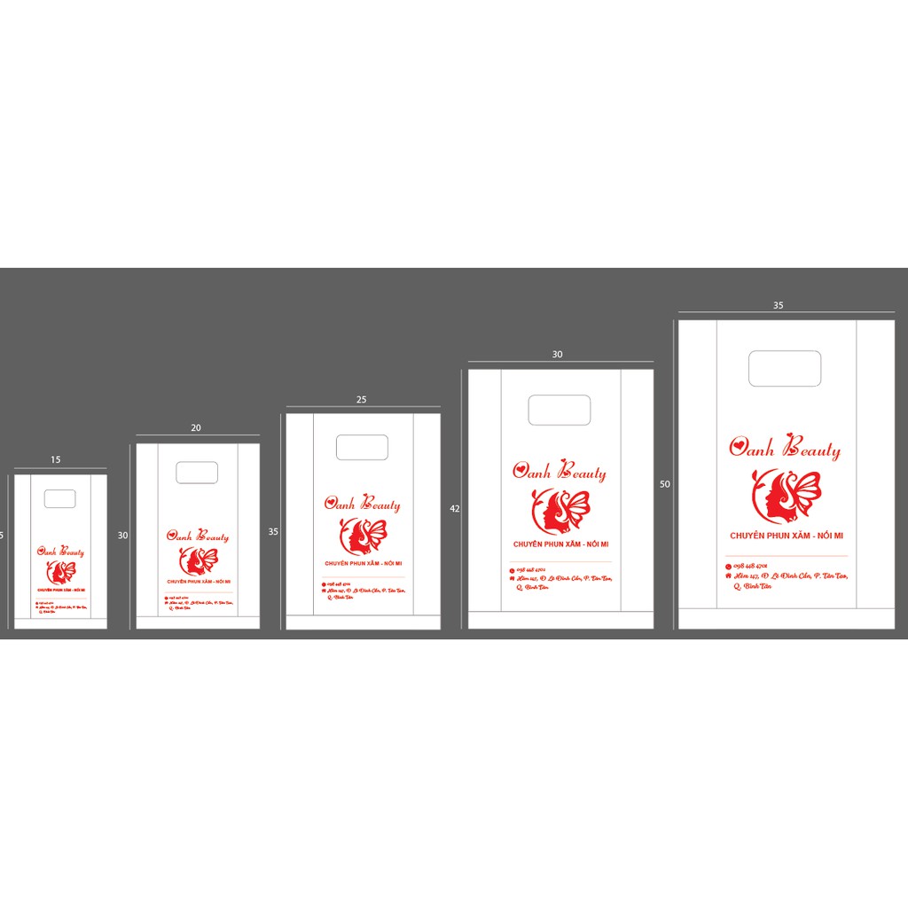 Túi Nilong Kích Thước 15x25