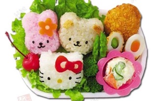 Bộ 6 chiếc khuôn làm cơm Bento cho bé
