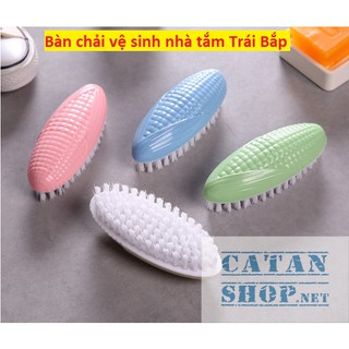 ❤️Bàn chải Nhựa chà sàn❤️Bàn chải vệ sinh nhà tắm hình TRÁI BẮP và HẠT ĐẬU siêu dễ thương, Bàn chải Nhựa chà sàn