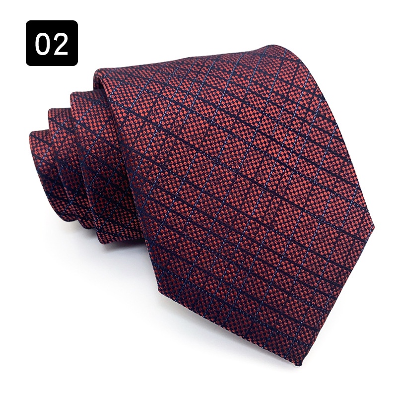 Cà Vạt 8cm Họa Tiết Kẻ Sọc Thời Trang Lịch Lãm Cho Nam