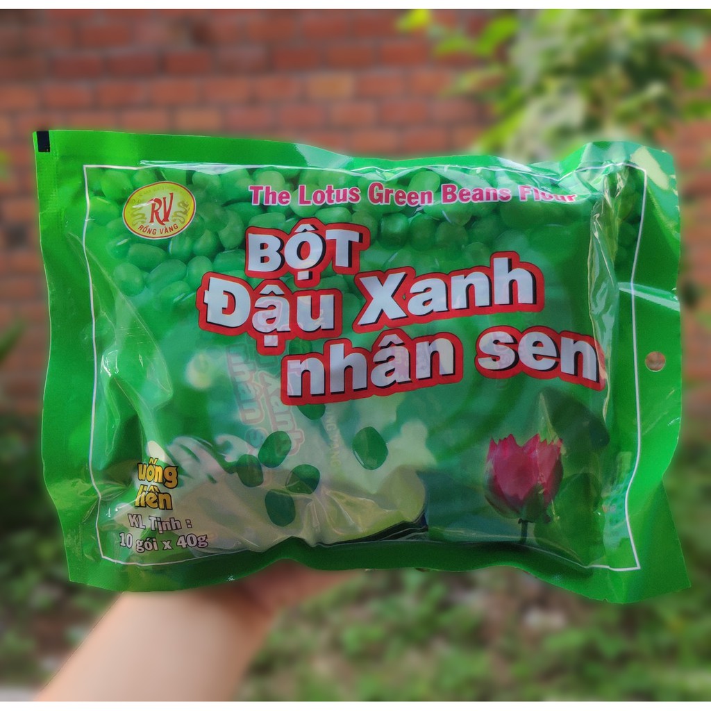 Bột Đậu Xanh - Đậu Nành (10 gói x 40gr)