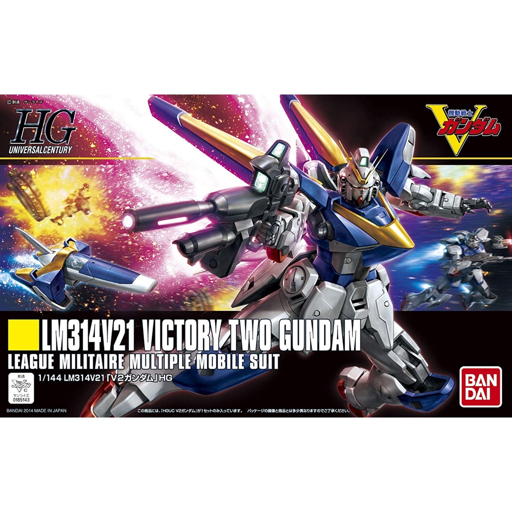 Mô hình Lắp Ráp Nhựa Gunpla HG UC 1/144 LM314V21 Victory Two Gundam Bandai Japan ( Logo Xanh )