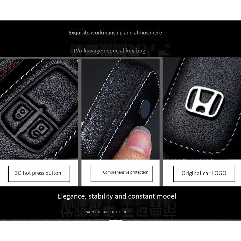 Bao Da Chìa Khóa Xe Hơi Cao Cấp Cho Honda Hrv Jazz Brv Crv City Accord Civic