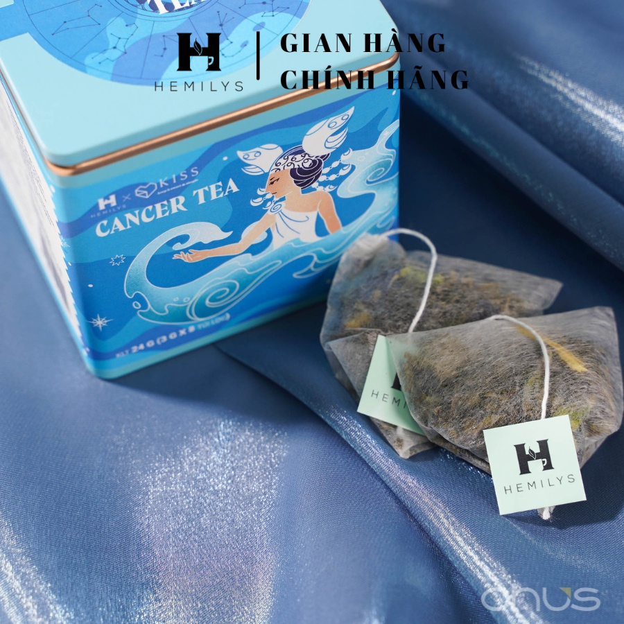 Trà Thảo Mộc Cung Hoàng Đạo Cung CỰ GIẢI CANCER Tearoscope Collection Thanh Lọc, Giải Nhiệt, An Thần HEMILYS TEA