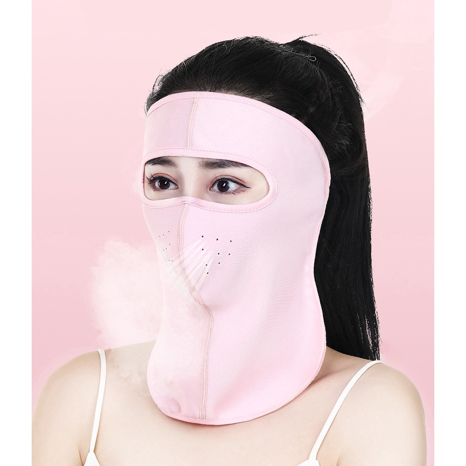 Khẩu Trang Che Mặt Bằng Lụa Lạnh Cotton Đa Năng Tiện Dụng