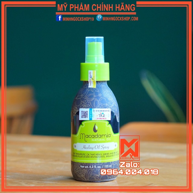 Macadamia Xịt Dưỡng Hàn Gắn Biểu Bì Lõi Tóc Macadamia Heading Oil Spray 4.2fl.oz./125ML