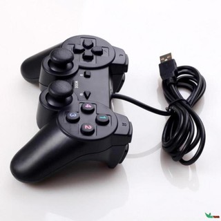 (Hàng xịn) Tay cầm chơi game có dây chế độ rung, dây kết nối USB cho PC / Laptop -DC2538