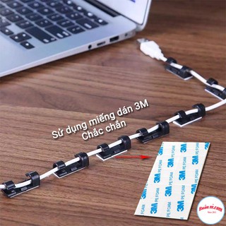 Bộ 20 kẹp cố định dây điện, dây cáp sạc – Kẹp dây ddiejn dán tường thông minh tiện lợi Br 00901