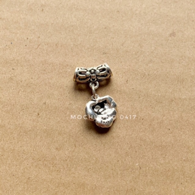 ✅ BÁN SỈ ✅ Charm treo bạc hoa mẫu đơn hàng đẹp - Bạc xịn loại 1, PH052