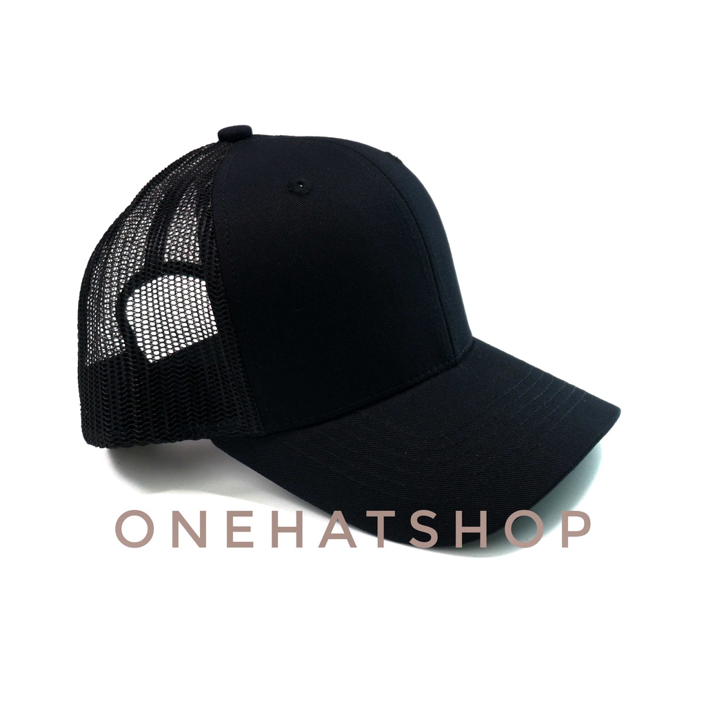 Nón Lưỡi Trai Trơn Đen Lưới - [Chất lượng Cao]-Vải loại 1- Baseball cap- Brand OneHatShop- Made in VietNam