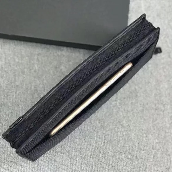 YKK Tumi Túi Đựng Hộ Chiếu Bằng nylon Và Da Có Khóa Kéo