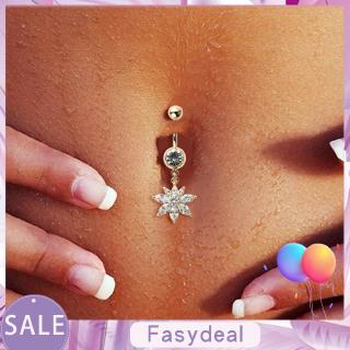 Khuyên rốn đính đá xinh xắn dành cho nữ