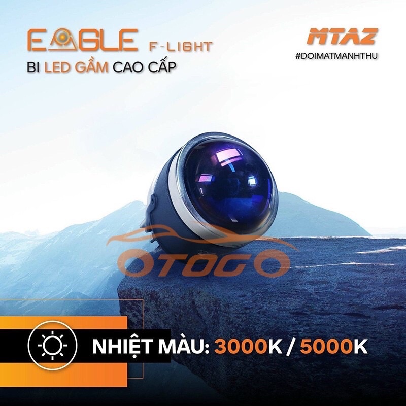 Bi Gầm Ô tô LED EAGLE F- LIGHT Aozoom 3inch Chính Hãng ,Bi Gầm Led Chim Ưng  Bi Cầu Aozoom Cho Xe Hơi Và Xe Máy BH 3 Năm