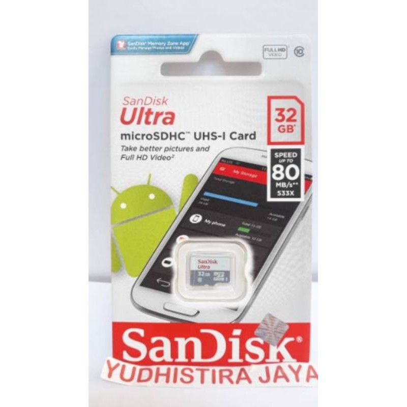 Thẻ Nhớ Sandisk Ultra 32gb Class 10 Micro Sdxc Uhs-1 Chính Hãng