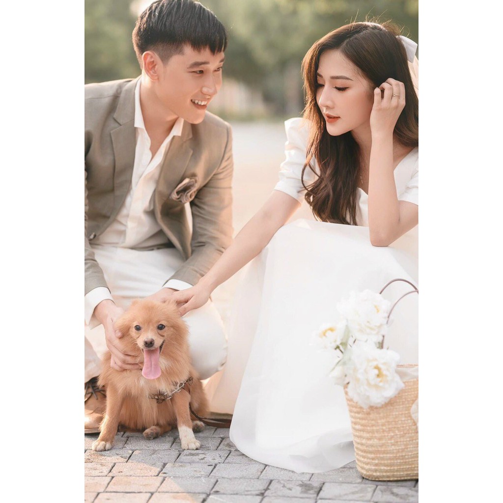 Đầm chụp kỉ yếu nơ dự tiệc tay bồng xòe rộng hở lưng (Kèm ảnh thật) | BigBuy360 - bigbuy360.vn