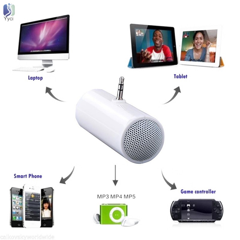 Loa Mini 3.5mm Cho Điện Thoại/Máy Tính Bảng/Mp3/Mp4 Tiện Dụng