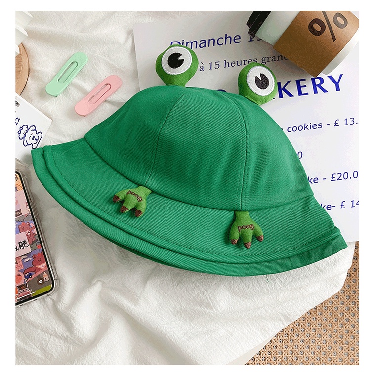 Nón Tai Bèo Ếch Xanh Dễ Thương Jussy Fashion Mũ Bucket Nữ Phong Cách Hàn Quốc Hot Trend