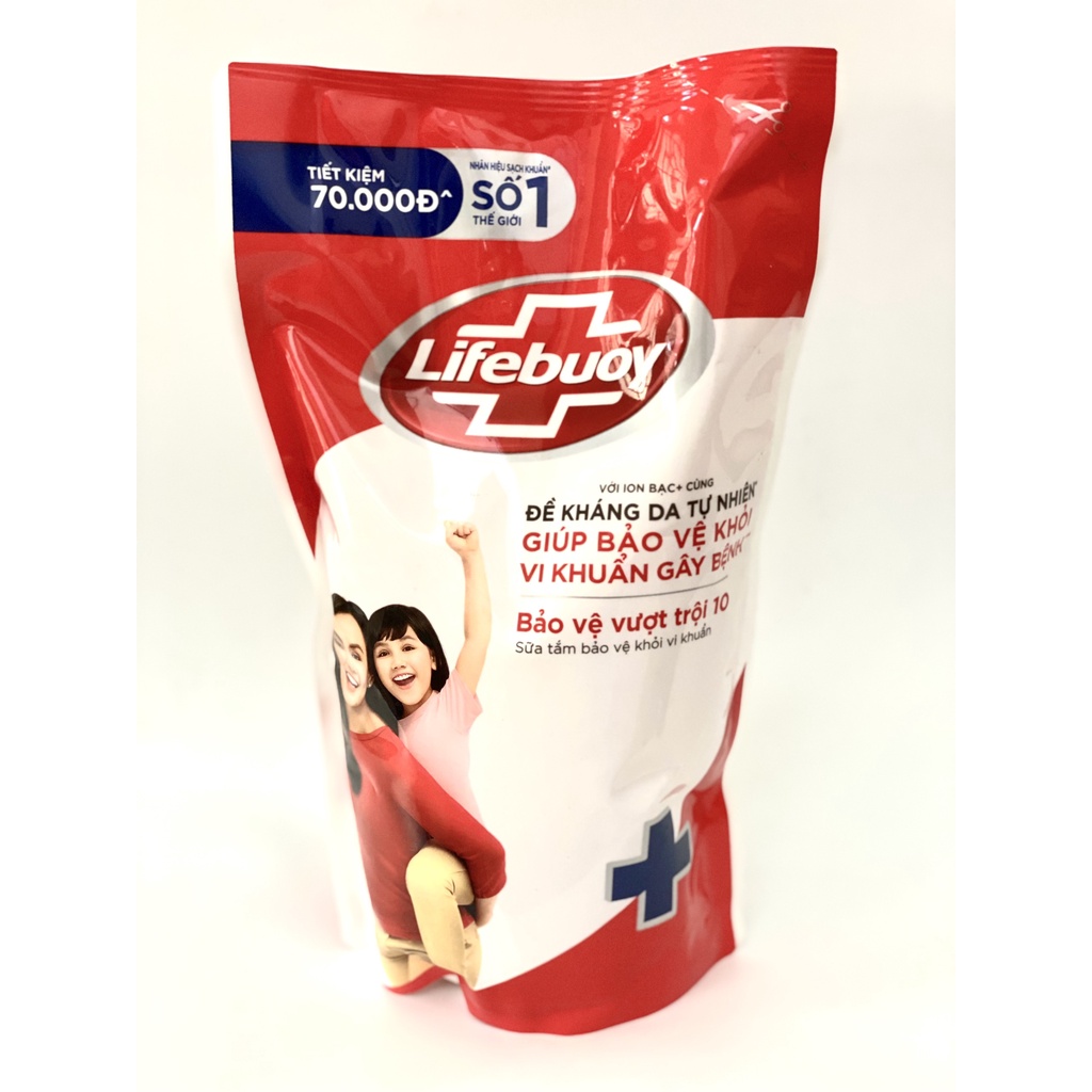 Túi Sữa Tắm Lifebouy Dưỡng Ẩm Bảo Vệ Khỏi Vi Khuẩn 800gr