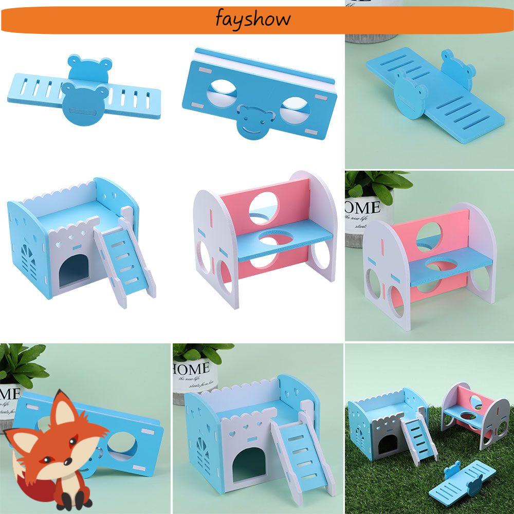 Bộ Đồ Chơi Cầu Gỗ Vui Nhộn Cho Chuột Hamster