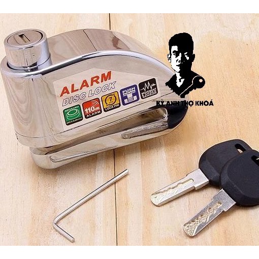 Khóa Đĩa Xe Máy Chống Trộm Có Còi Báo Động Alarm kỳ anh thợ khóa