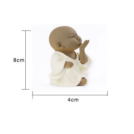 Tượng chú tiểu hồn nhiên bình an siêu dễ thương