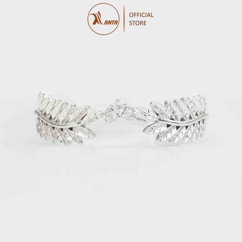 Nhẫn nữ cao cấp hình Nguyệt quế vương miện nạm đá sang trọng ANTA Jewelry - ATJ7029