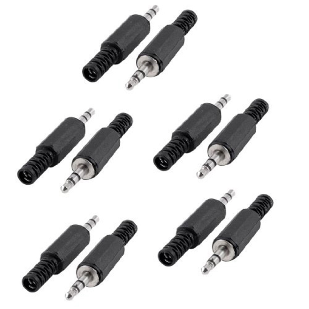Bộ 5 Jack Cắm Tai Nghe LX1 3.5mm Màu Đen