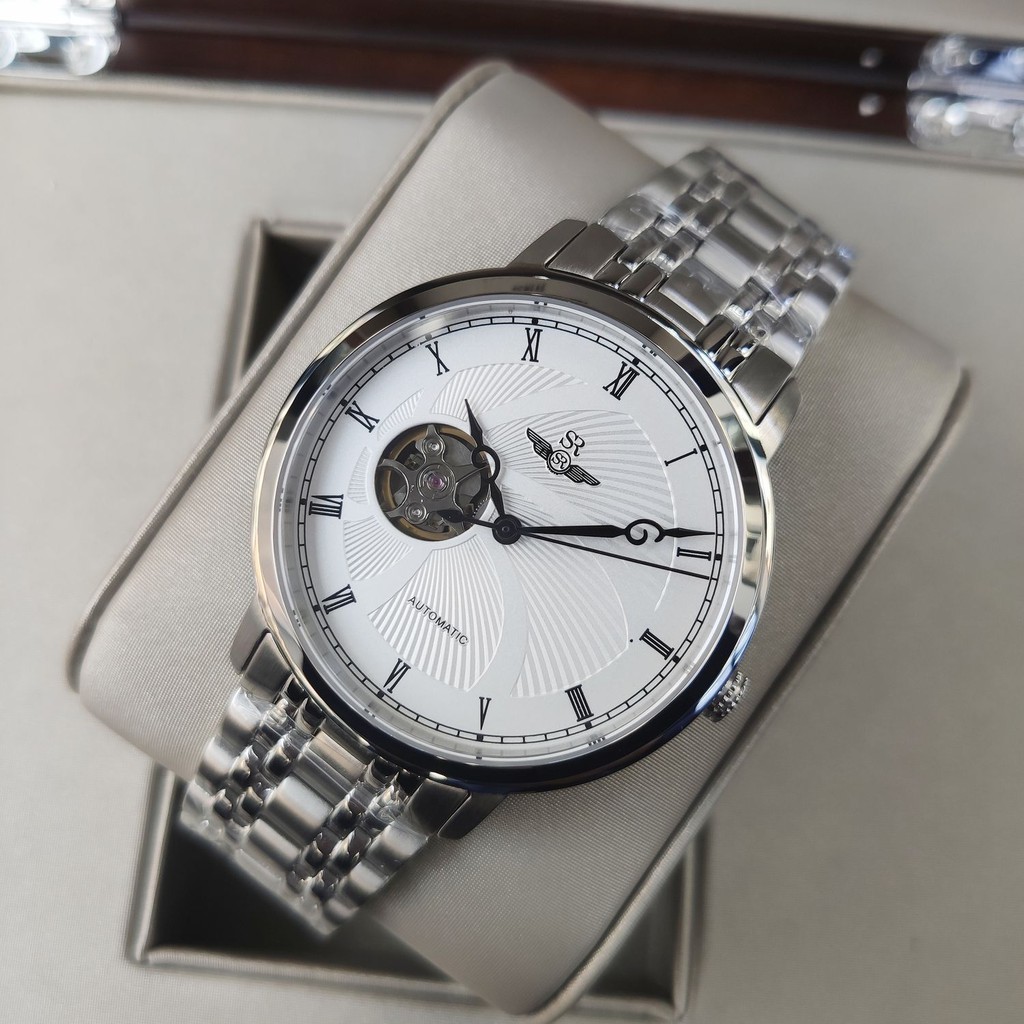 Đồng hồ nam SRWATCH Automatic Open Heart SG8875.1102 mặt kính Sapphire crystal chống