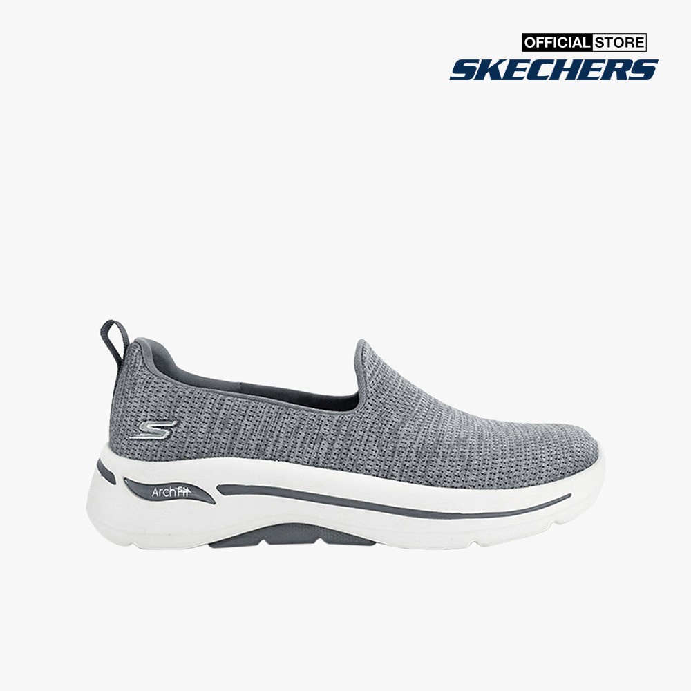 SKECHERS - Giày slip on nữ GOwalk Arch Fit Unlimited Time 124480-GRY