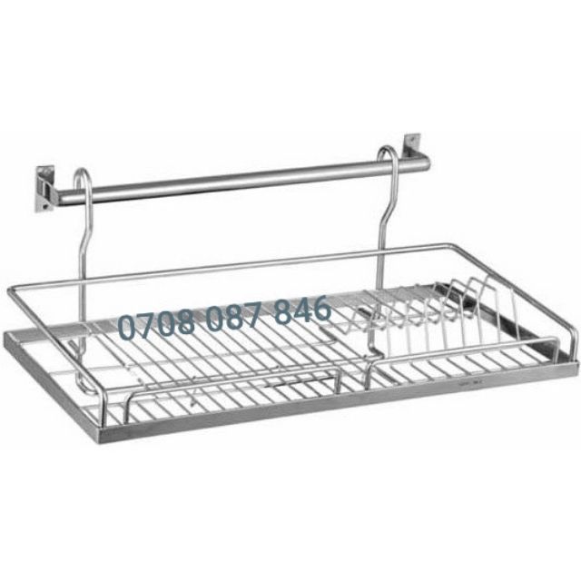 Kệ úp Chén Dĩa INOX 304 (đủ size) - Rổ Chén Bát Treo Tường 1 tầng