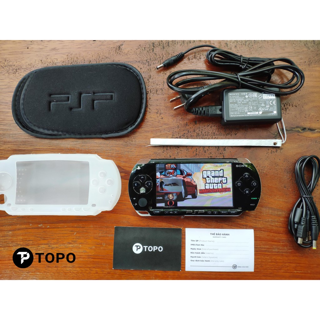 Máy PSP1000 + ( Full game PSP/PS1/GBA/NES/SNES/GAME XÈNG) + Đủ phụ kiện