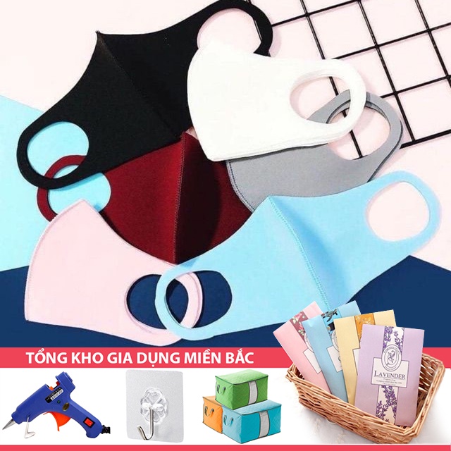 [Tổng Kho Sỉ] Khẩu Trang Vải PoLy Vải Su - Phù Hợp Cả Nam &amp; Nữ