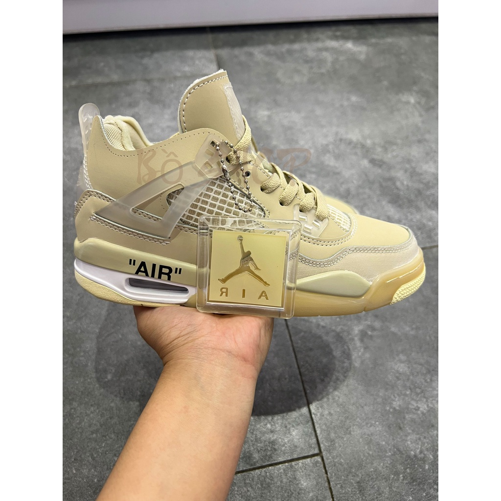 Giày thể thao AIR JORDAN 4 RETRO SAIL X OFF WHITE