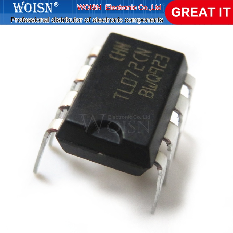 Bộ 10 Linh Kiện Khuếch Đại Âm Thanh Tl072Cn Tl072 Tl072Cp Dip-8 = Njm072D 072d