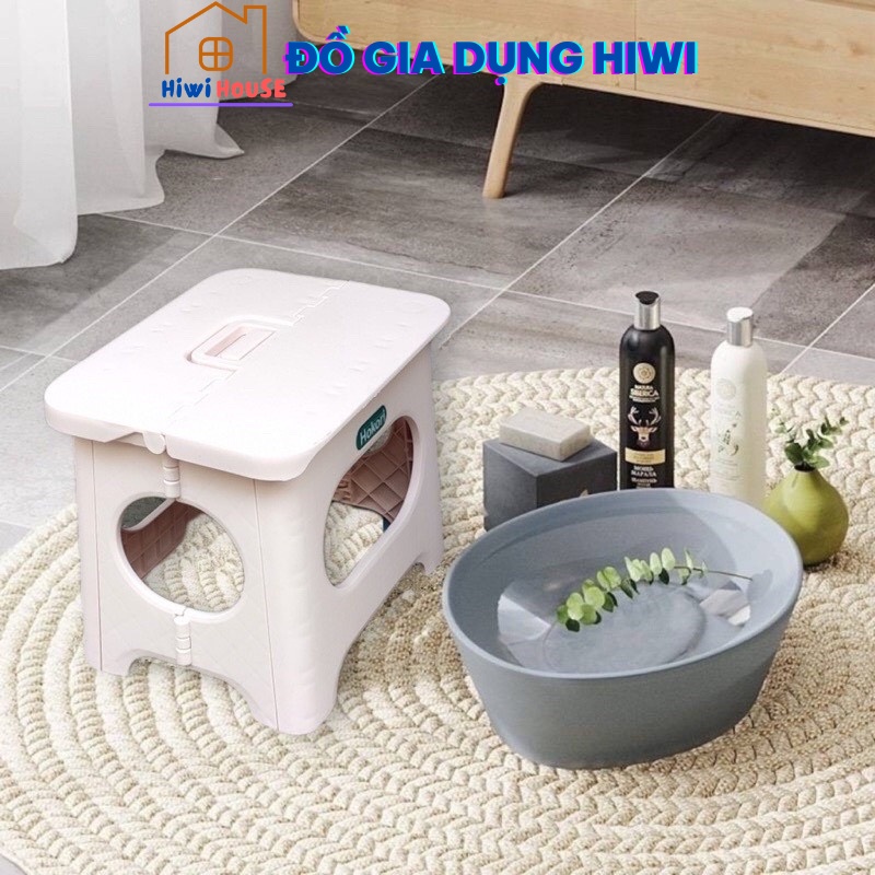 Ghế Gấp Gọn Hokori Nhựa Việt Nhật Mẫu Mới, Ghế Xếp Lùn, Ghế Đẩu Gập Gọn Tiết Kiệm Không Gian