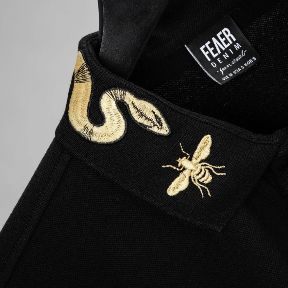 Áo thun Polo nam cổ bẻ Feaer vải 100% Cotton thấm hút,thoáng mát,bền bỉ rắn cổ vàng Gold Snake ་