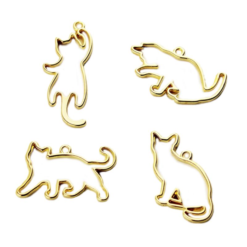 Khuôn Làm Trang Sức Hình Mèo Kitty / Cáo Gọn Nhẹ DIY