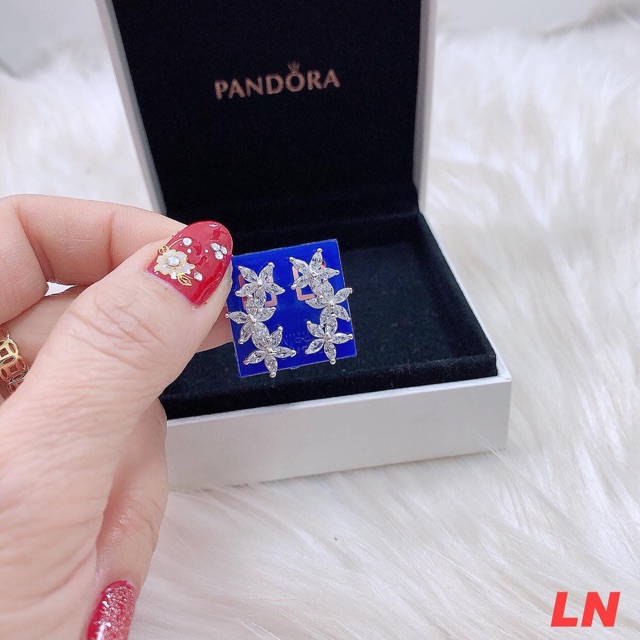 KHUYÊN TAI NỮ BẠC TA - KHUYÊN TAI HOA ÔM VÀNH TAI