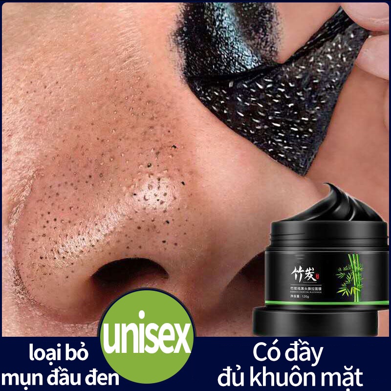 【Lifusha】kem lột da mặt nạ lột mụn đầu đen ở mũi mặt nạ đất sét lột mụn đầu đen than tre 120g
