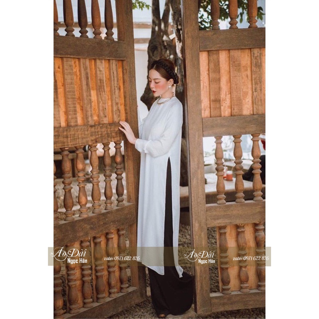 Áo Dài Nữ Xưa Dáng Suông Feather A10