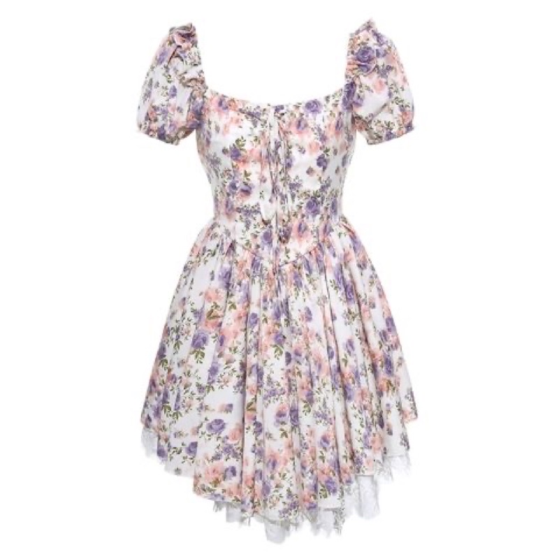 đầm hoa nữ dáng xoè hàng thiết kế | BigBuy360 - bigbuy360.vn