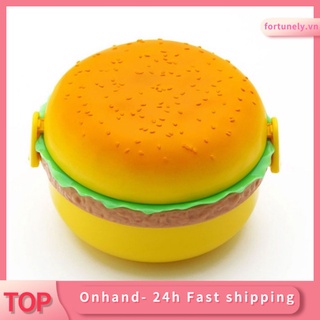 Cute hamburger shaped lunch box