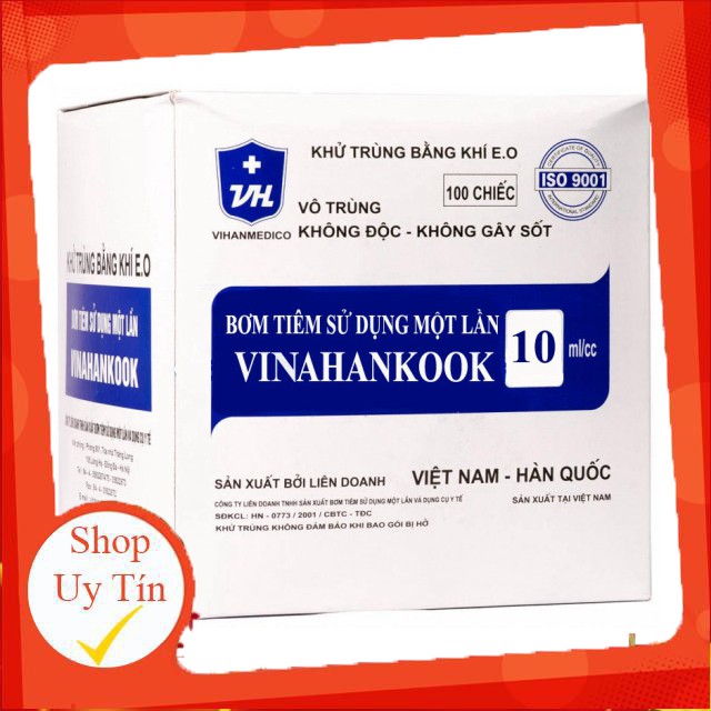 Bơm tiêm Vinahankook 10cc/10ml(h/100c)