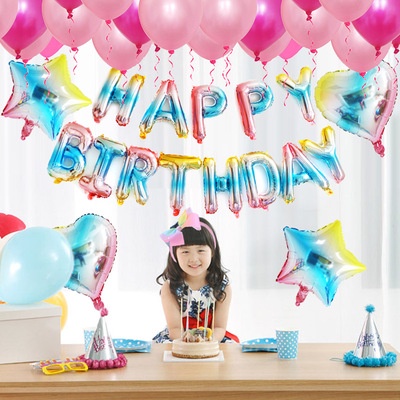 Bóng bay giấy bạc bảng chữ cái Gradient 16 inch  Bóng bay lá số  Đồ dùng trang trí tiệc cưới cho tiệc sinh nhật
