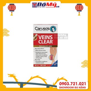 Thuốc giãn tĩnh mạch Carusos Veins Clear 60 viên của Úc