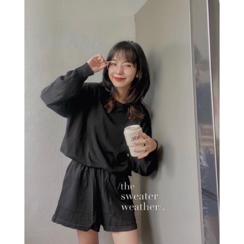 SET BỘ NỈ SWEATER+QUẦN THU