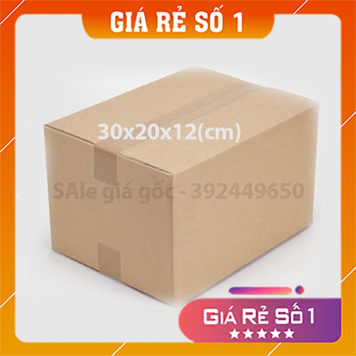 (SALE GIÁ GỐC) Hộp carton kích thước 30x20x12Cm