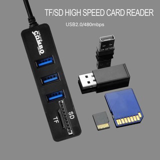 Hub usb 3.1 gồm 3 cổng usb kèm đầu đọc thẻ nhớ sd/tf