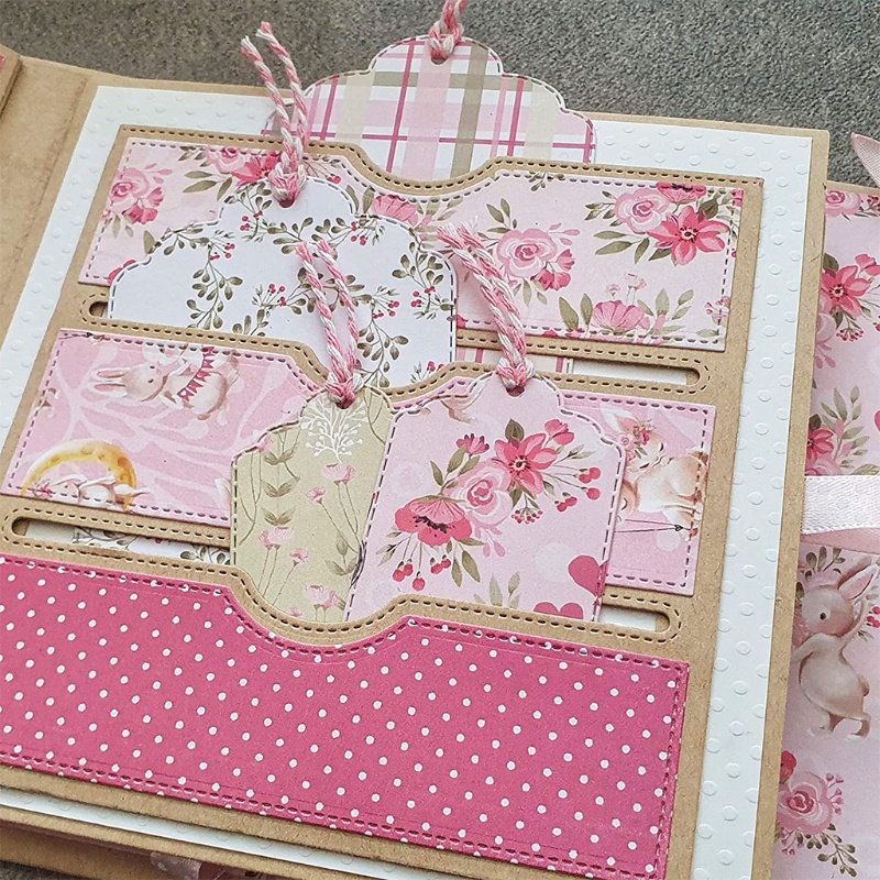 Khuôn Cắt Giấy Làm Từ Kim Loại Hình Khu Vực Trang Trí Scrapbook