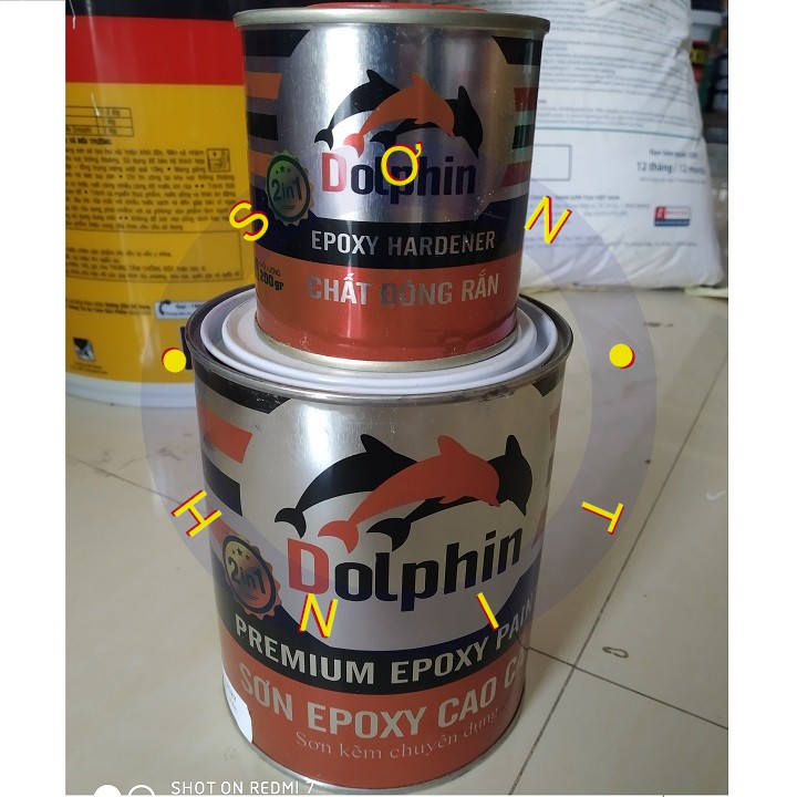 Sơn sắt mạ kẽm Epoxy Dolphin 1kg